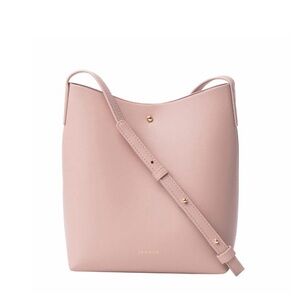 Samara Medium Vegan Crossbody Shoulder Bag in Peony Blush Pink